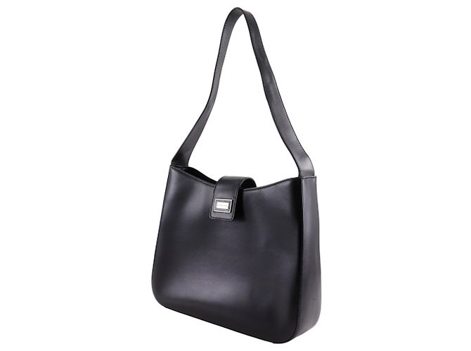 Borsa a tracolla Burberry in pelle di vitello nera Nero - vista 2