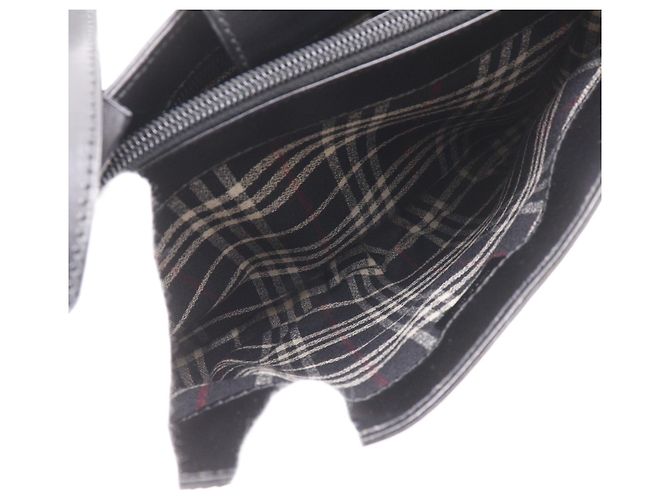 Borsa a tracolla Burberry in pelle di vitello nera Nero - vista 5