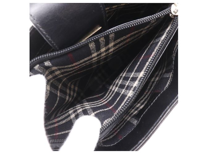 Borsa a tracolla Burberry in pelle di vitello nera Nero - vista 6
