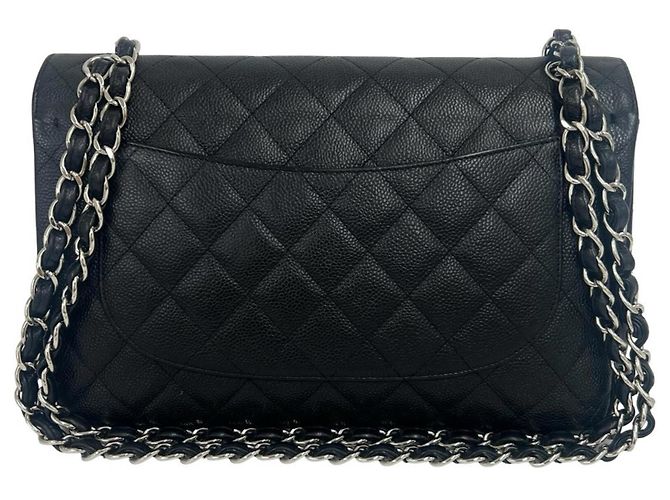 Borsa a tracolla CHANEL Matelassé Coco Mark Double Flap Nero - vista 3