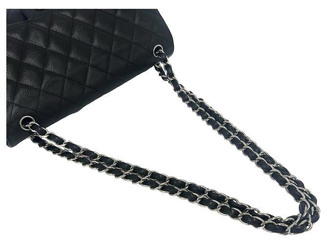 Borsa a tracolla CHANEL Matelassé Coco Mark Double Flap Nero - vista 4