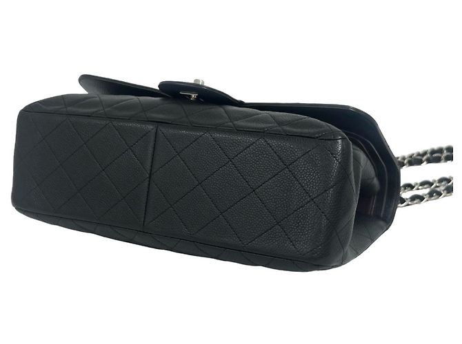 Borsa a tracolla CHANEL Matelassé Coco Mark Double Flap Nero - vista 8