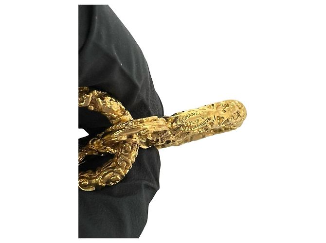 Chanel Vintage Coco Mark Kette mit Lava-Motiv Golden - Ansicht 3