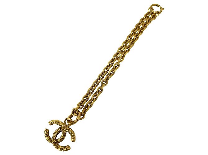 Chanel Vintage Coco Mark Kette mit Lava-Motiv Golden - Ansicht 6