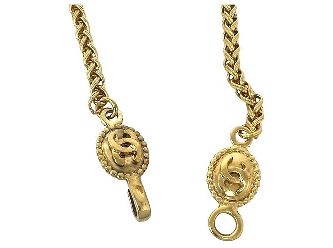 Chanel Vintage Coco Mark Motif Halskette Golden - Ansicht 5