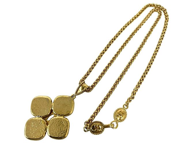 Chanel Vintage Coco Mark Motif Halskette Golden - Ansicht 6