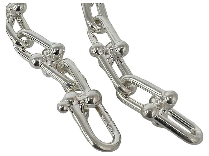 Autre Marque Bracciale con charm Tiffany & Co. HardWear in argento - vista 4