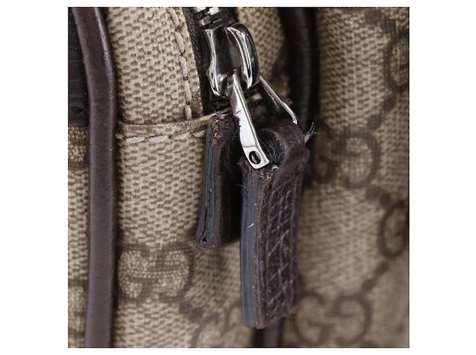Borsa a tracolla Gucci Brown GG Supreme Marrone - vista 12
