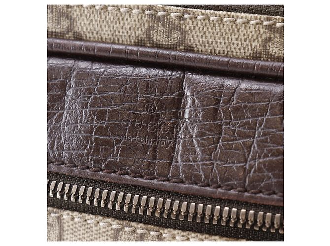 Borsa a tracolla Gucci Brown GG Supreme Marrone - vista 14