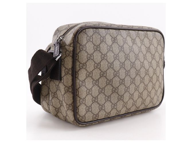 Borsa a tracolla Gucci Brown GG Supreme Marrone - vista 3