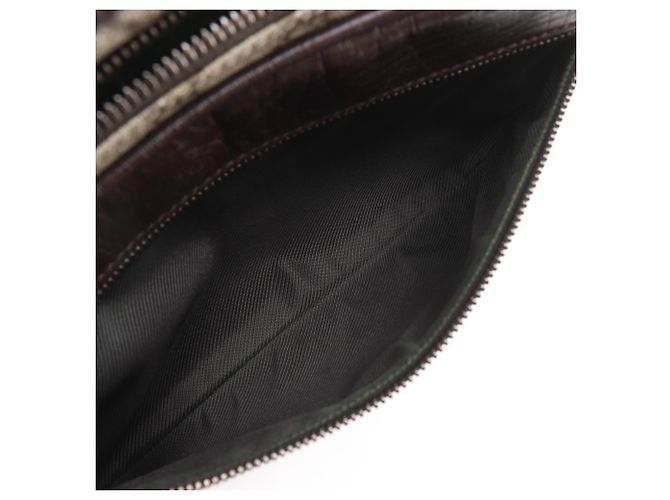 Borsa a tracolla Gucci Brown GG Supreme Marrone - vista 8