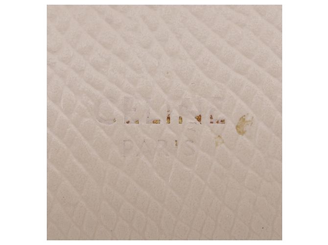 Céline Celine Large Flap Wallet aus Kalbsleder Beige - Ansicht 17