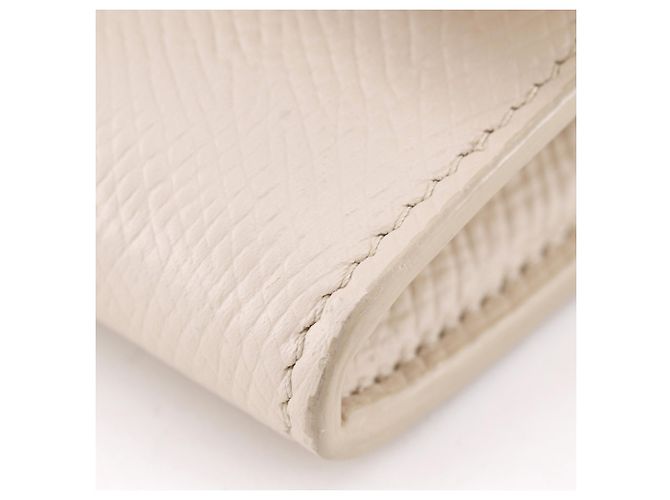 Céline Celine Large Flap Wallet aus Kalbsleder Beige - Ansicht 4