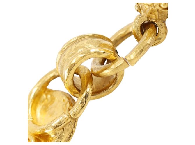 Broche Chanel Coco Mark Gold Dourado - vista 5