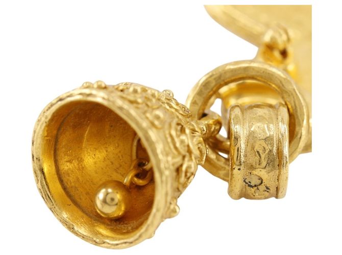 Broche Chanel Coco Mark Gold Dourado - vista 6