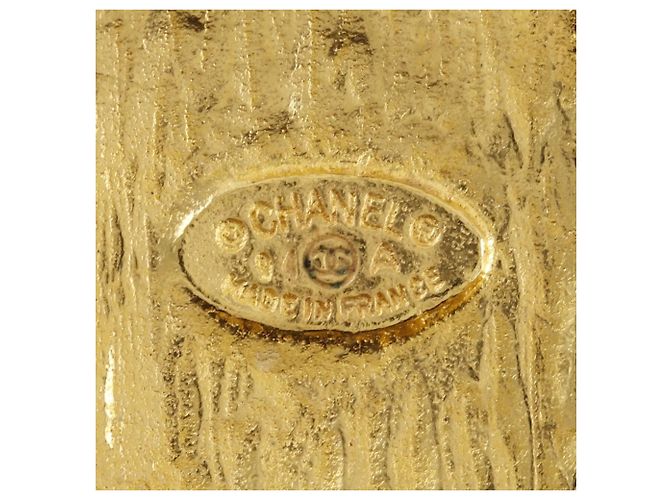 Broche Chanel Coco Mark Gold Dourado - vista 8