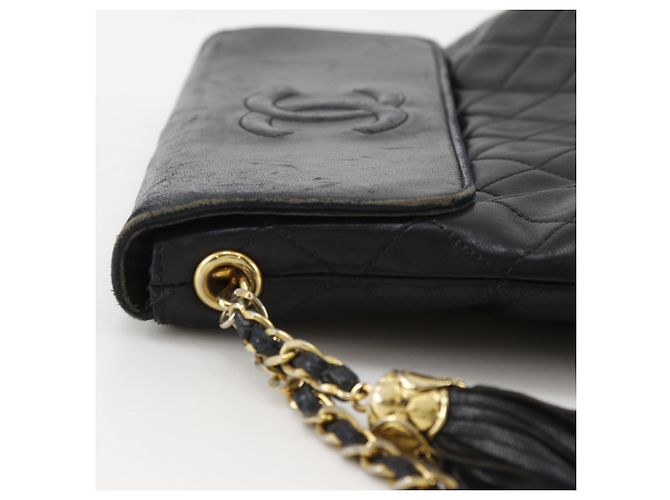 Bolsa de Ombro com Corrente Chanel Matelassé Preto - vista 13