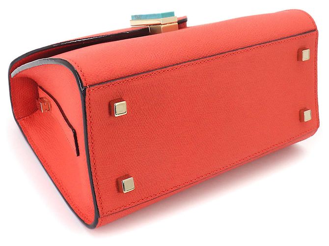 Bolsa 2 vias Valextra Mini Iside Vermelho - vista 5
