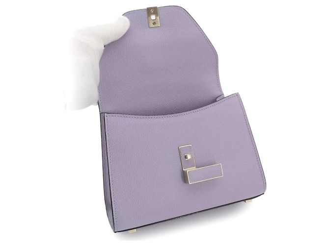 Bolsa Valextra Micro Iside Roxo - vista 8