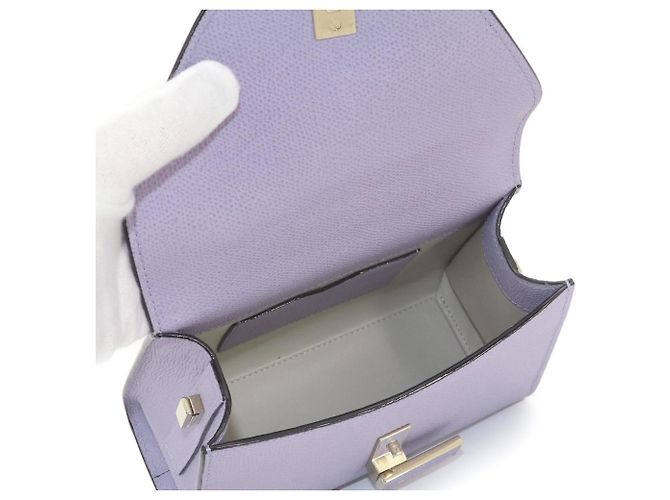 Bolsa Valextra Micro Iside Roxo - vista 9