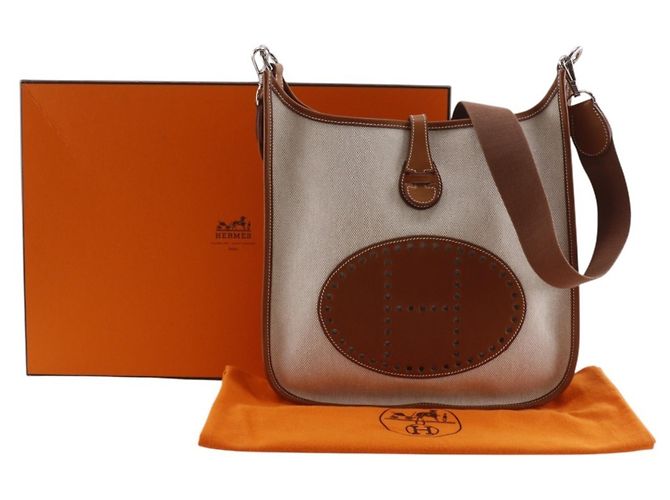 Hermès Borsa a tracolla Hermes Evelyne 1 PM Marrone - vista 20