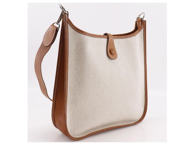 Hermès Borsa a tracolla Hermes Evelyne 1 PM Marrone - vista 3