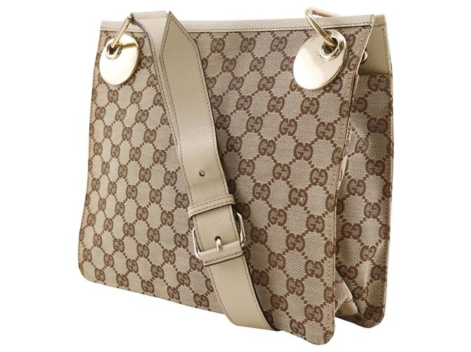 Gucci GG Canvas Schultertasche Beige - Ansicht 2