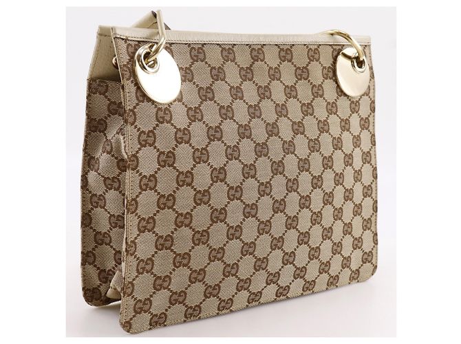 Gucci GG Canvas Schultertasche Beige - Ansicht 3