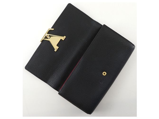 Louis Vuitton Portefeuille Capucines Long Wallet Schwarz Pink - Ansicht 9