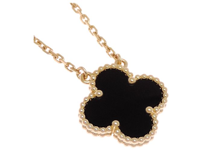 Collana da donna Van Cleef & Arpels 750YG Onyx Vintage Alhambra - vista 3