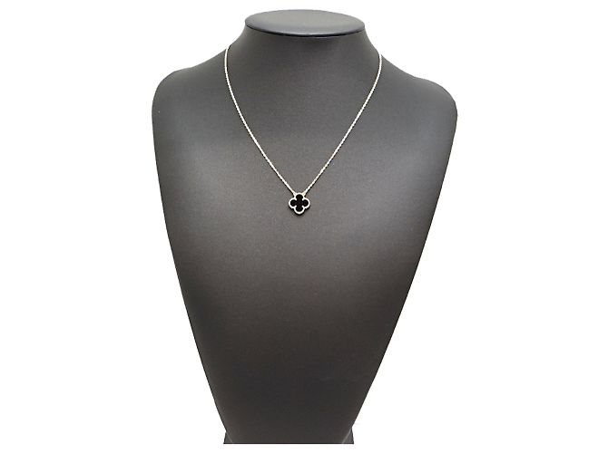 Collana da donna Van Cleef & Arpels 750YG Onyx Vintage Alhambra - vista 9