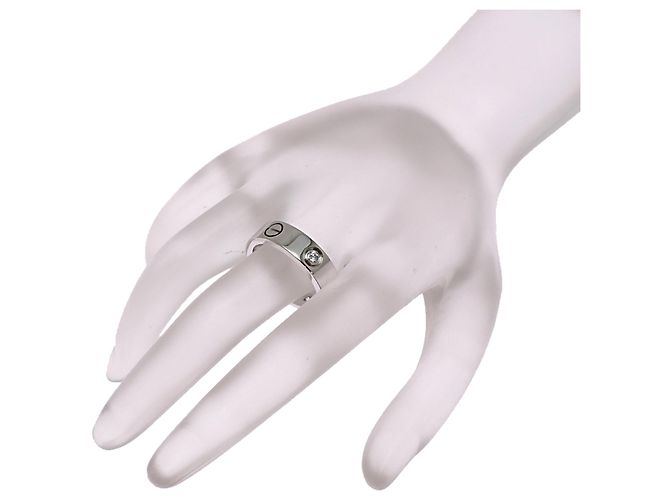Anello Love Cartier in oro bianco 18K e diamanti - vista 8