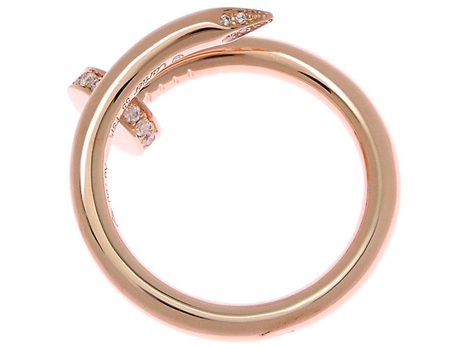 Anello Cartier Juste un Clou in oro rosa - vista 3