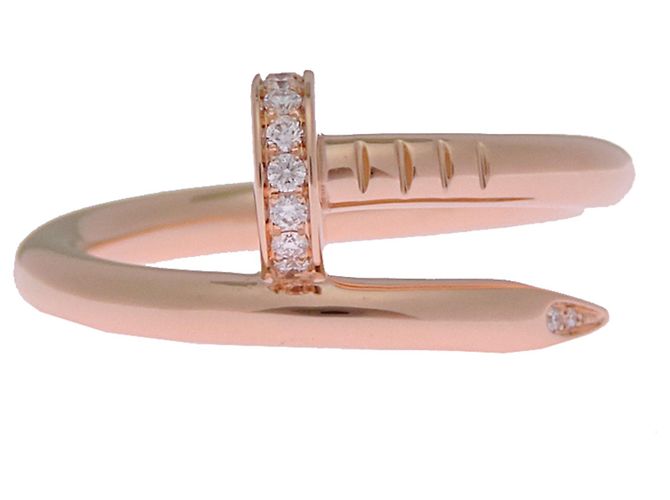 Anello Cartier Juste un Clou in oro rosa - vista 4