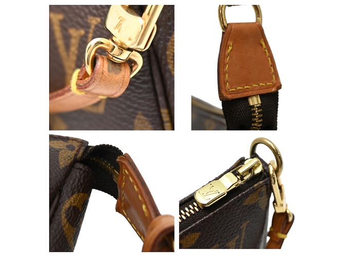 Louis Vuitton Pochette Accessoires Pouch Marrone - vista 7