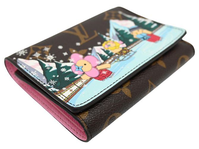 Louis Vuitton Portefeuille Victorine Tri-fold Wallet Castaño Rosa - vista 3