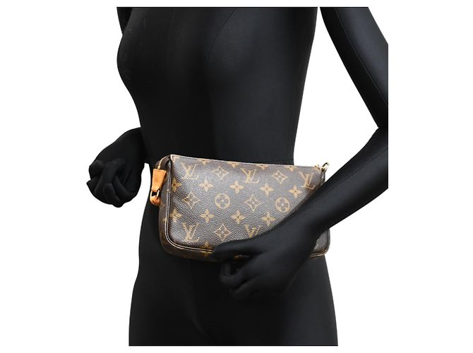 Louis Vuitton Pochette Accessoires Pouch Marrone - vista 9