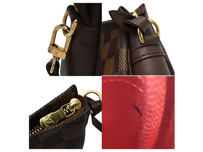 Louis Vuitton Damier Ebene Make-up Tasche Braun - Ansicht 7