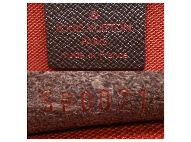 Louis Vuitton Damier Ebene Make-up Tasche Braun - Ansicht 8
