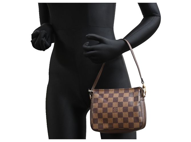 Louis Vuitton Damier Ebene Make-up Tasche Braun - Ansicht 9