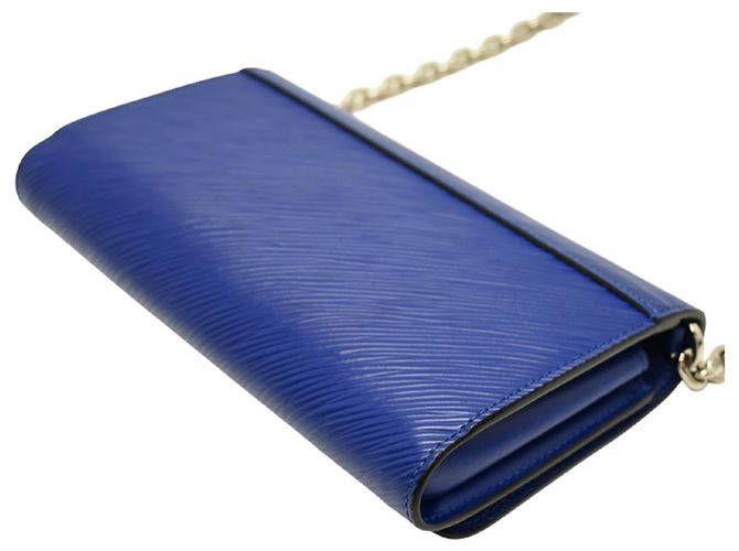 Louis Vuitton Portefeuille Twist Chain Flamingo Long Wallet Blu Multicolore - vista 3