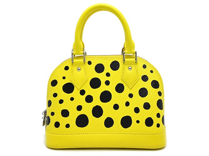 Sac à main Louis Vuitton Alma BB Noir Jaune - vue 2