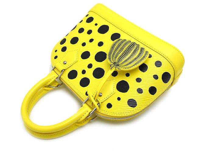 Sac à main Louis Vuitton Alma BB Noir Jaune - vue 3