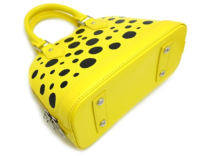 Sac à main Louis Vuitton Alma BB Noir Jaune - vue 4