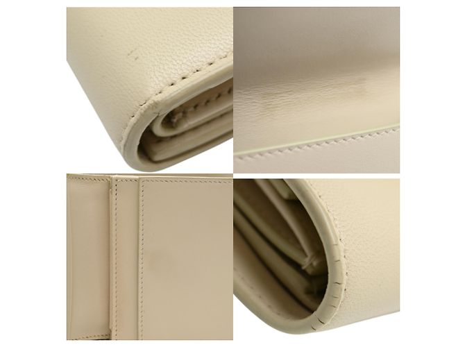 Céline Celine Small Flap Wallet Triomphe Bege - vista 8