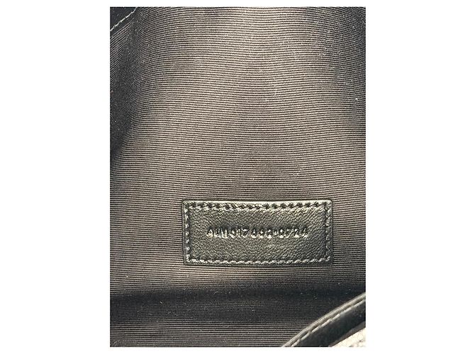 Autre Marque Cartera Saint Laurent de piel acolchada negra Negro - vista 5
