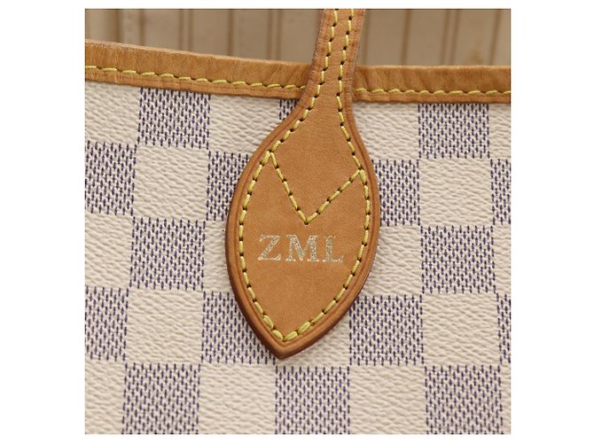 Sac Cabas Louis Vuitton Neverfull MM Blanc - vue 13