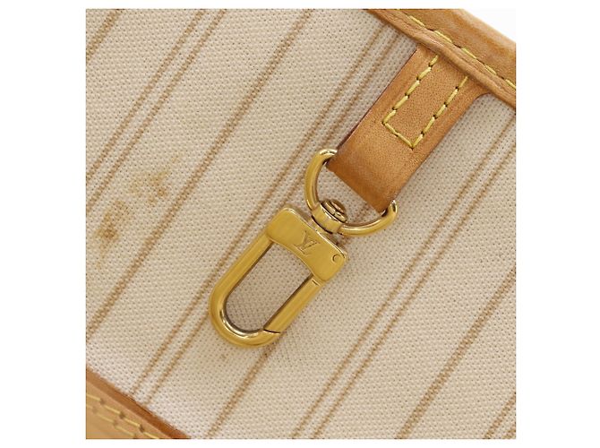 Sac Cabas Louis Vuitton Neverfull MM Blanc - vue 14