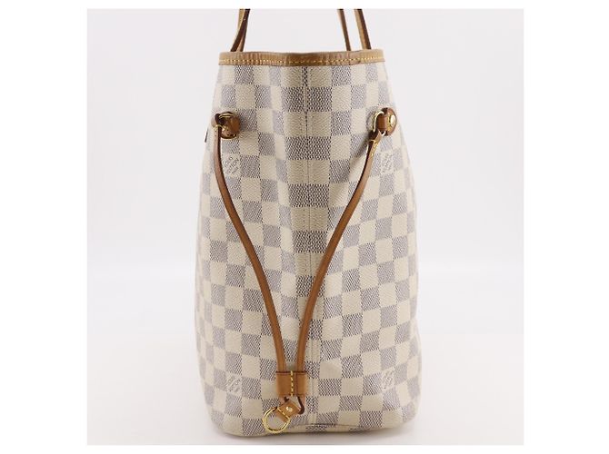 Sac Cabas Louis Vuitton Neverfull MM Blanc - vue 18