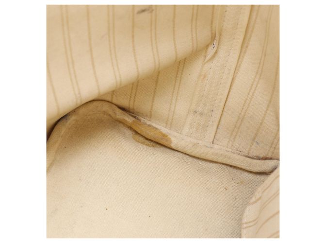 Sac Cabas Louis Vuitton Neverfull MM Blanc - vue 8